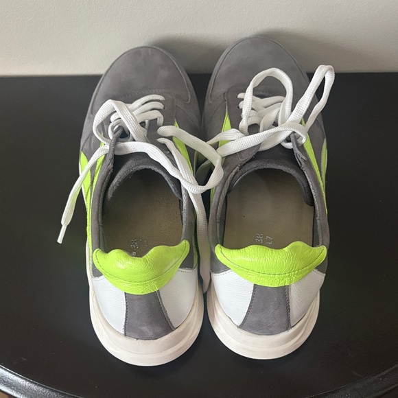 Naot Gray and Neon Green Women's Sneakers - Picture 3 of 5